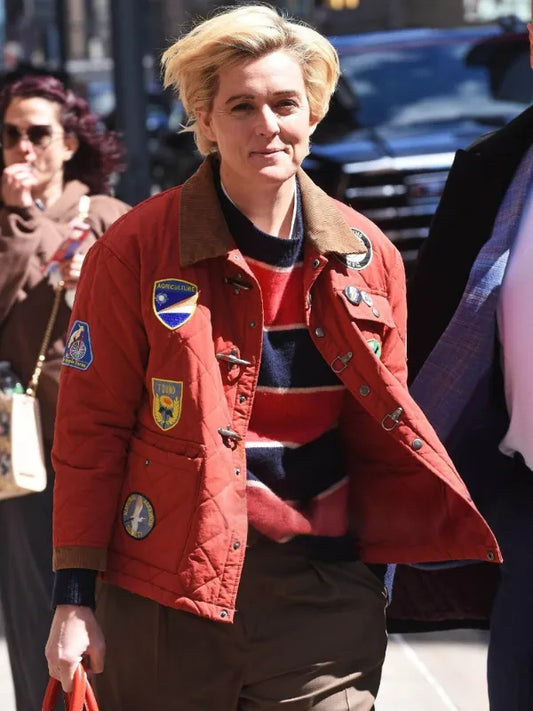 Brandi Carlile NYC 2026 Red Quilted Jacket