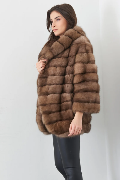 Brown Sable Fur Coat