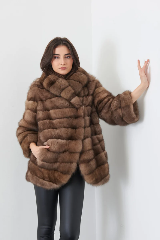 Brown Sable Fur Coat