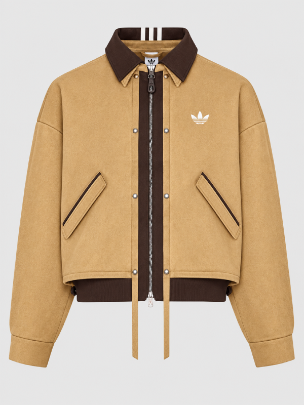 Brown Adidas 3S Deluxe W Jacket