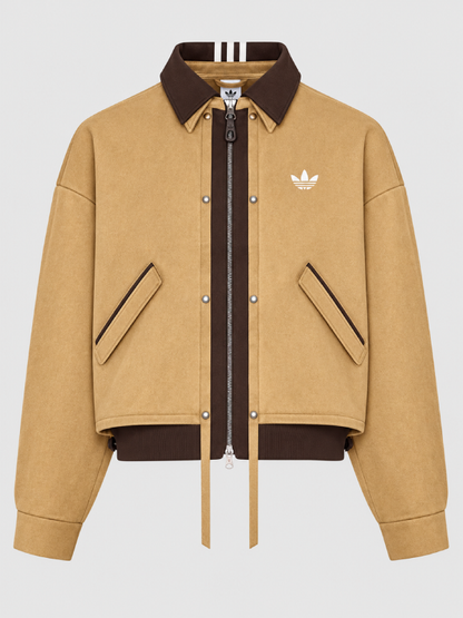 Brown Adidas 3S Deluxe W Jacket