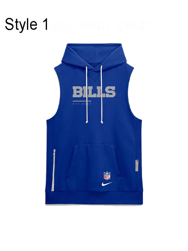 Buffalo Bills Sideline Sleeveless Hoodie