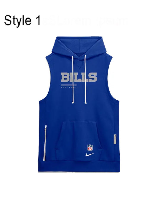 Buffalo Bills Sideline Sleeveless Hoodie