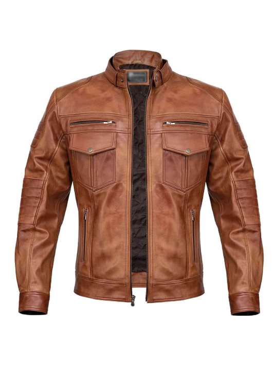 Cafe Racer Motorcycle leather jacket