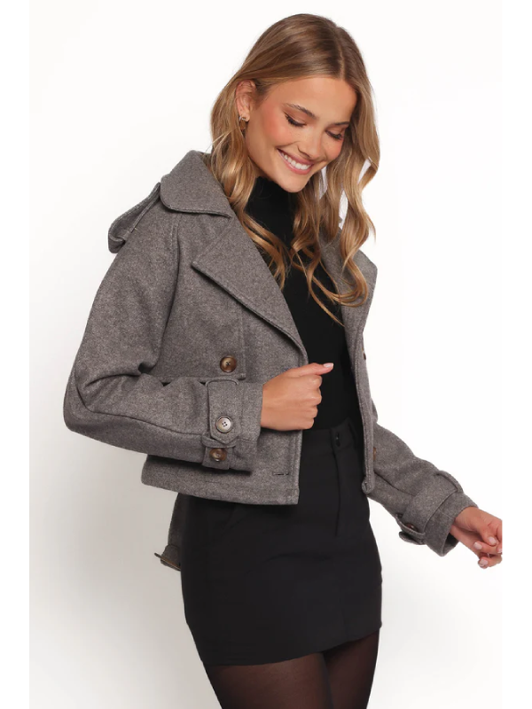 Chic Short Trench-Style Winter Jacket