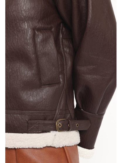 Chic Winter Aviator Jacket