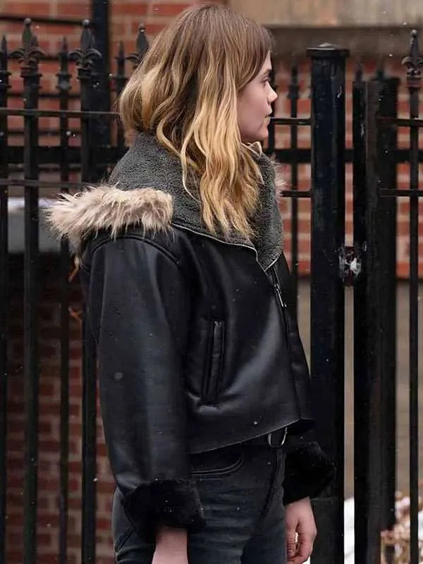 Chicago PD 2026 Tate Moore Black Hooded Jacket