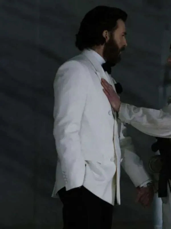 Chris Evans Sacrifice White Blazer