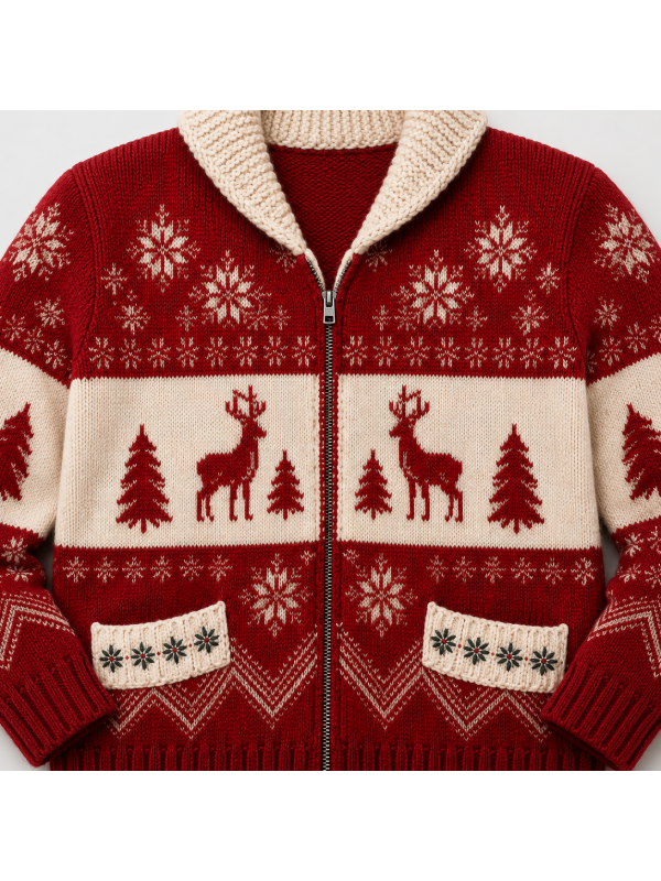 Christmas Cardigan Sweater for Women Cute Xmas Knitted