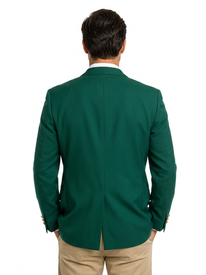 Classic Golf Green Blazer Men's Premium Club Jacket