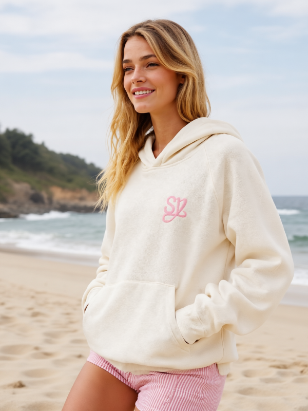 Cream Oversized Hoodie for Men & Women Sincerely Yours Streetwear