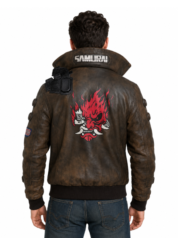 Cyberpunk 2077 Edgerunners Merch Samurai Bomber Jacket Unisex Fit