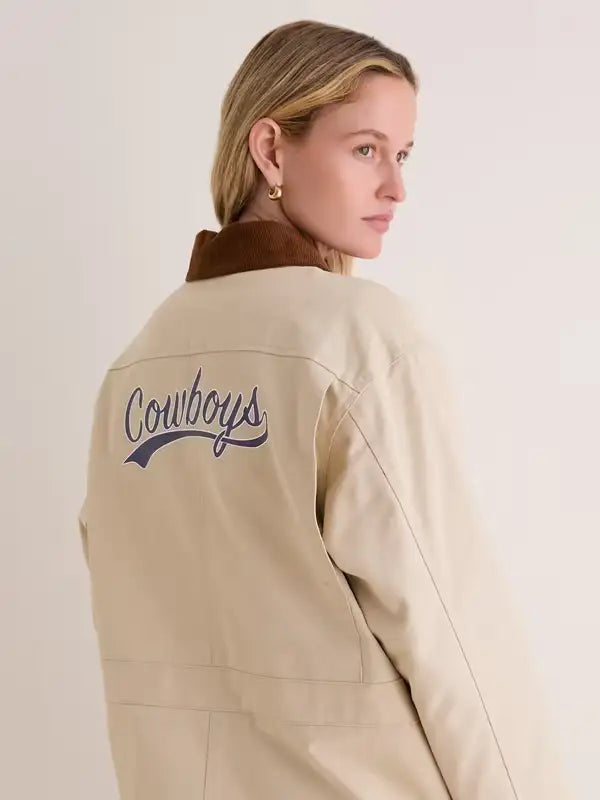 Dallas Cowboys Tuckernuck Cream Barn Jacket