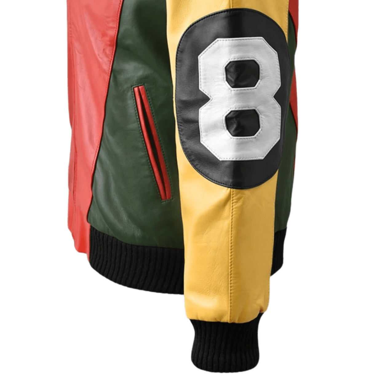 David Puddy 8 Ball Pool Leather Jacket - Seinfeld Iconic Look