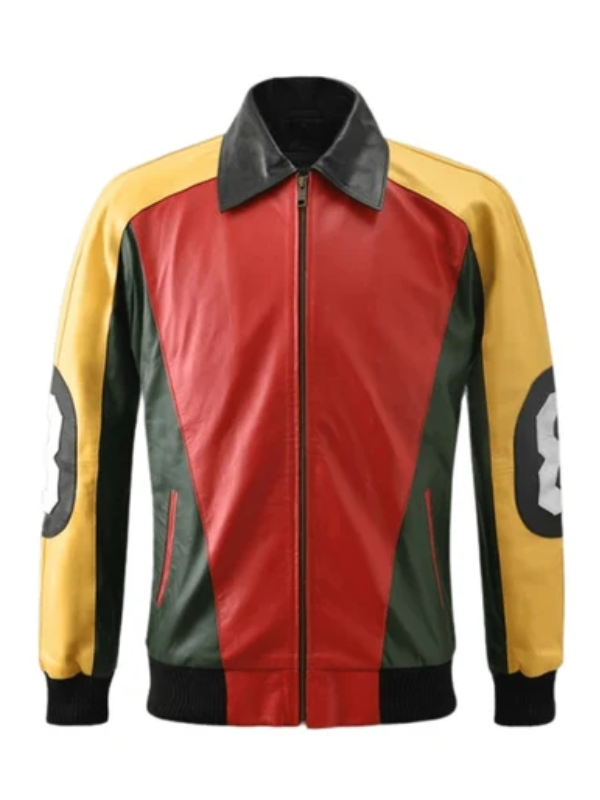 David Puddy 8 Ball Pool Leather Jacket - Seinfeld Iconic Look