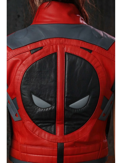 Deadpool Inspired Vest Marvel Rivals Cosplay Costume Leather Jacket