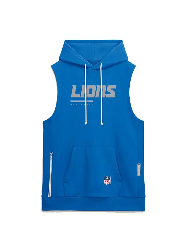 Detroit Lions Sideline Sleeveless Hoodie