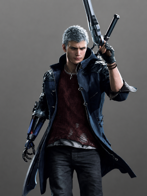 Devil May Cry 5 Costume Nero Coat with Vest Cosplay Set