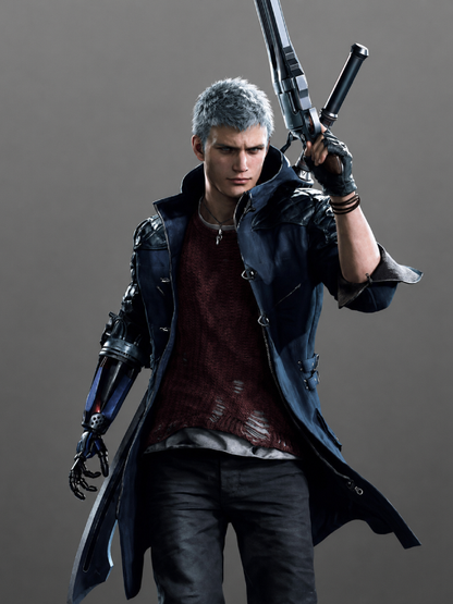 Devil May Cry 5 Costume Nero Coat with Vest Cosplay Set