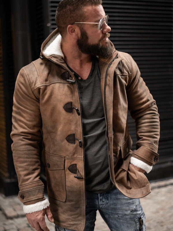 Distressed Suede Leather Jacket