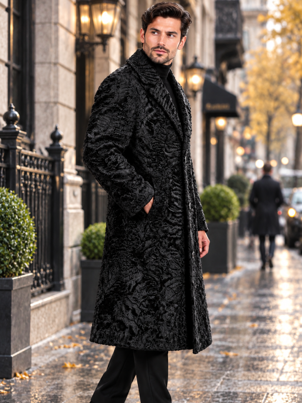Elegant Mink Fur Collar Style