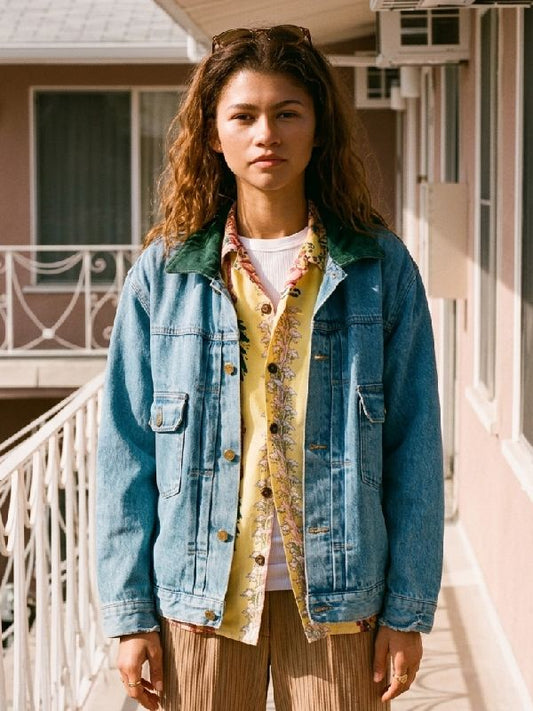 Euphoria S3 Zendaya Coleman Denim Jacket