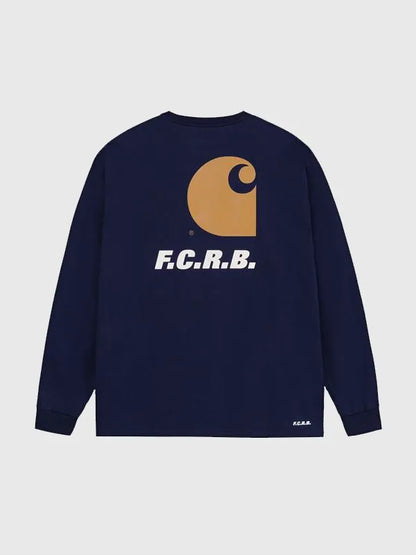 F.C.Real Bristol x Carhartt WIP Blue Pocket Long Sleeve T Shirt
