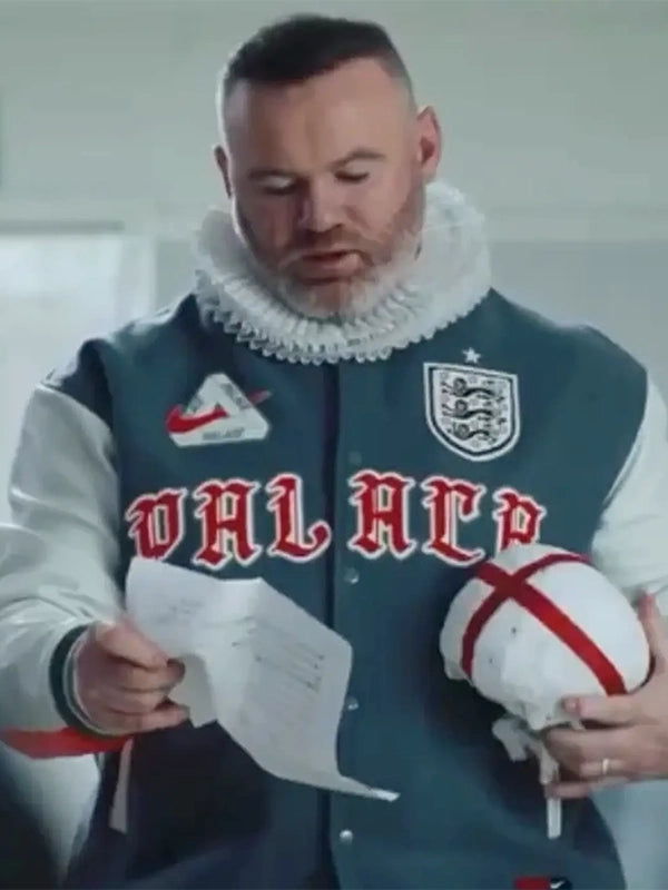 FIFA 2026 England Wayne Rooney Nike x Palace Grey Varsity Jacket