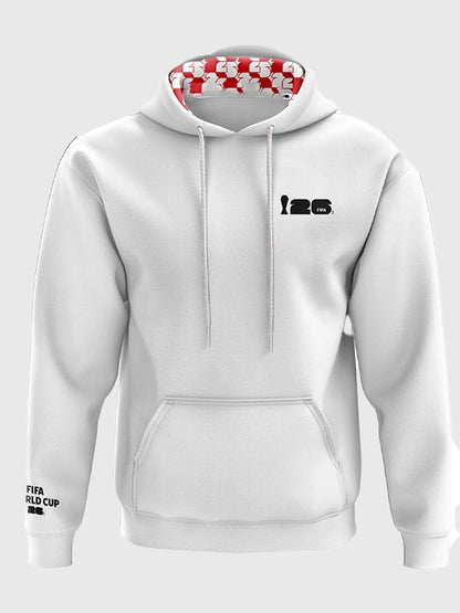 FIFA World Cup 2026 England White Hoodie
