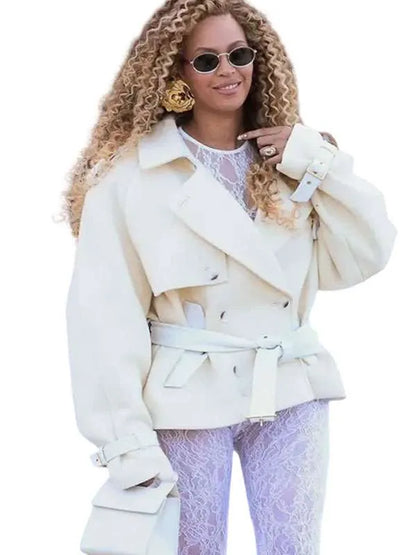 FIFA World Cup 2026 Final Beyonce Cream Wool Coat