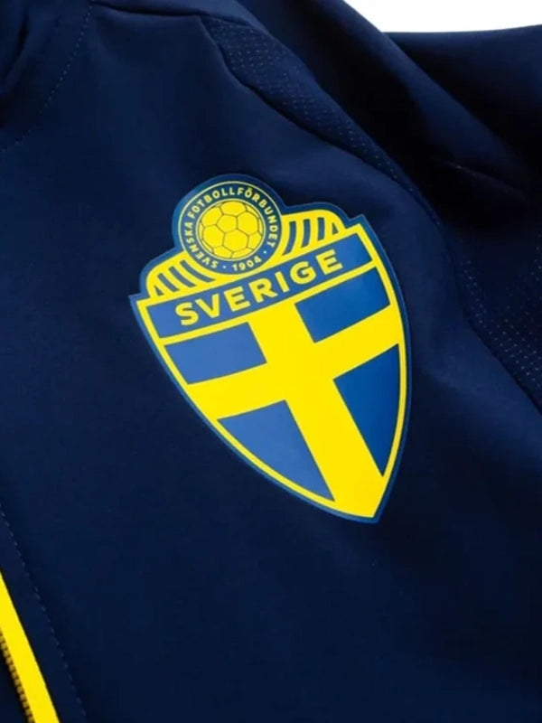 FIFA World Cup 2026 Sweden adidas Navy Blue Travel Jacket