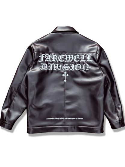 Farewell Division Vegan Leather Jacket Premium Cruelty Free Outerwear