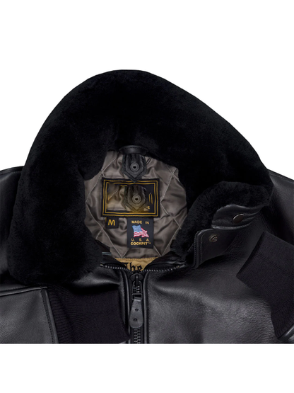 G-1 Bomber Men Real Lambskin Leather Bomber Jacket