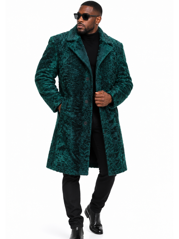 Genuine Persian Lamb Fur Winter Coat