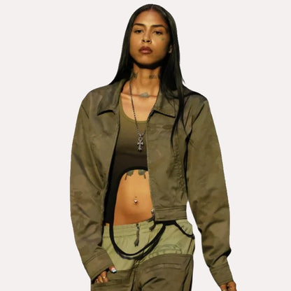 Gio Telfar 20th Anniversary Runway Jacket Green