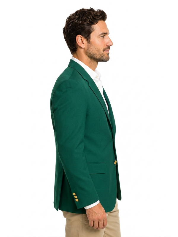 Golf Tournament Green Blazer Men's Formal Club Jacket