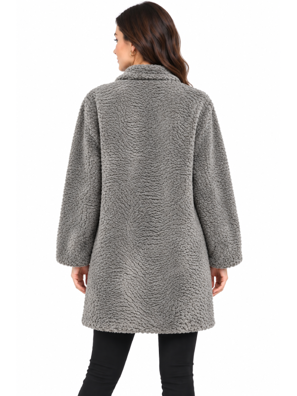 Grey Persian Lamb Fur Coat for Women