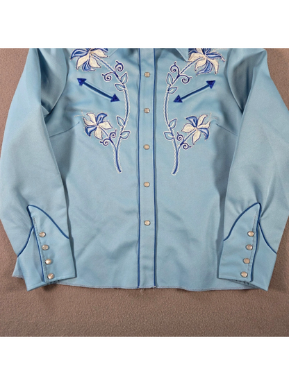 Womens California Ranchwear Blue Shirt