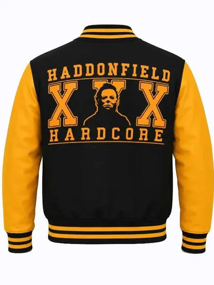 Halloween Michael Myers Haddonfield Hardcore Varsity Jacket