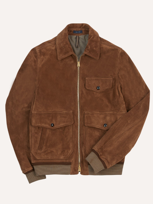 Joe Suede Zip-Up Jacket