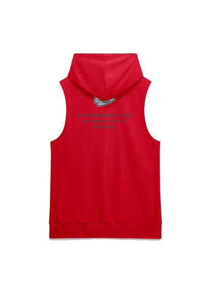 Kansas City Chiefs N F L Sideline Sleeveless Training Dri Fit Royal Blue Hoodie