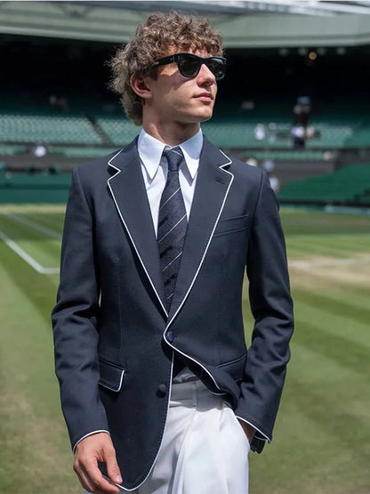 Kimi Antonelli Wimbledon Championships 2026 Navy Blue Blazer