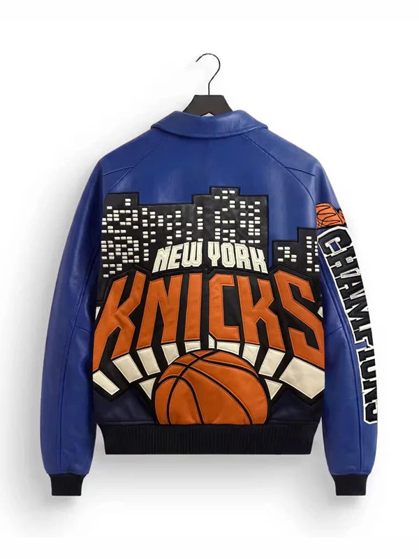 Kith New York Knicks 2026 Champions Leather Jacket