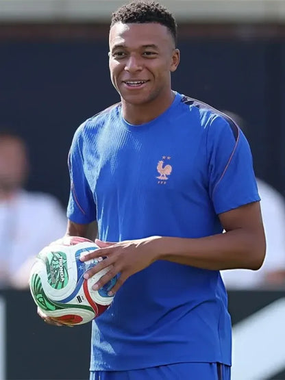 Kylian Mbappe FIFA World Cup 2026 France Blue T-shirt