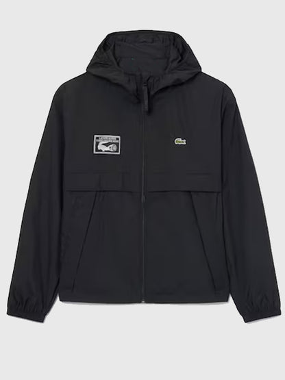 Lacoste x Alpine Black Full Zip Hooded Jacket 2026