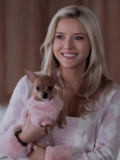 Lexi Minetree Elle S01 Elle Woods Pink Diamond Check Cardigan