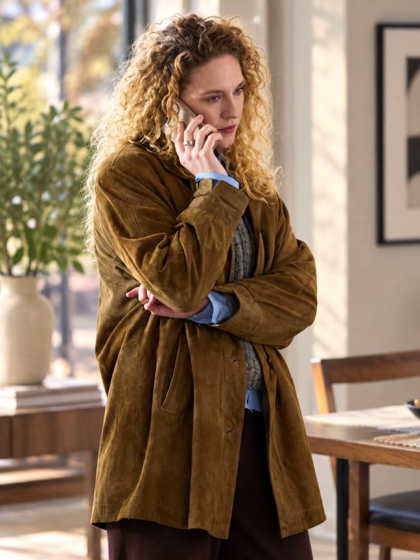 Line of Fire Clare Hollingsworth Suede Leather Jacket