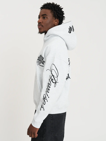 Los Angeles Graphic Hoodie Rose Print Oversized Hoodie