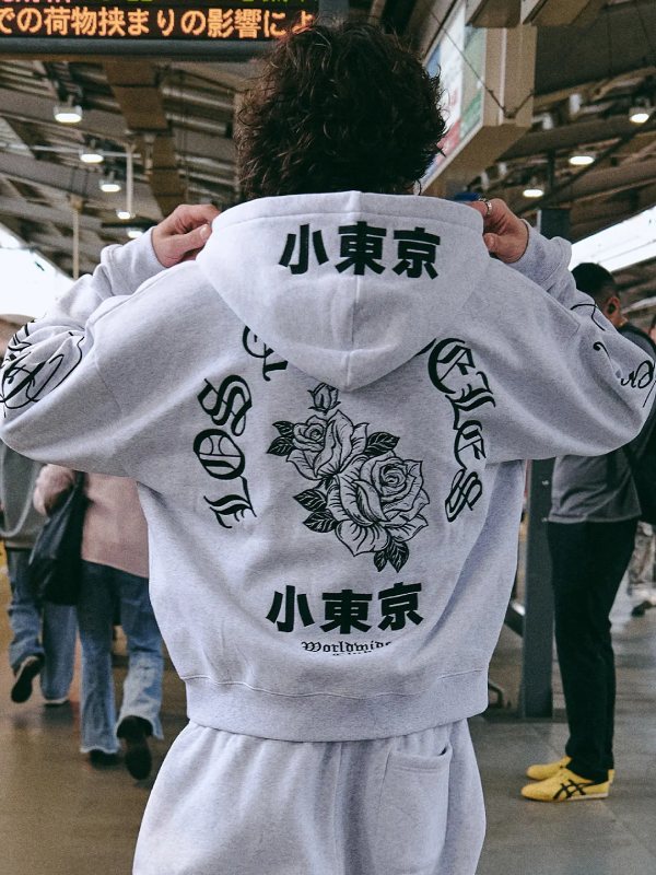 Los Angeles Rose Print Streetwear