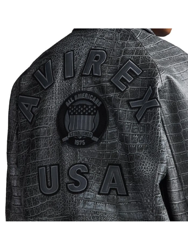 Luxury Avirex Grey Icon Limited Edition Jacket
